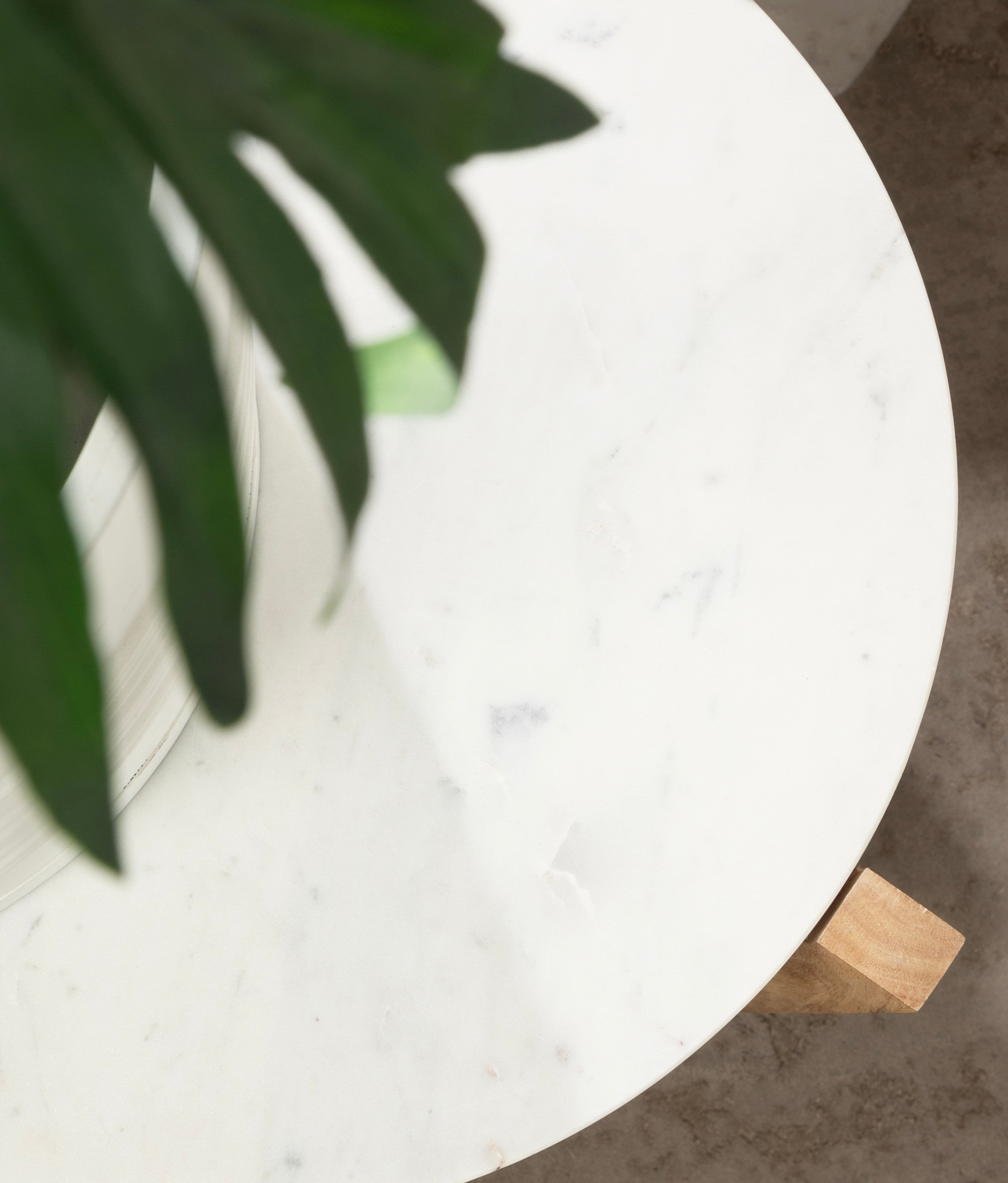 Icelyn Marble Side Table