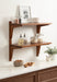 Accent Shelf Walnut Brown 24x12x24 6