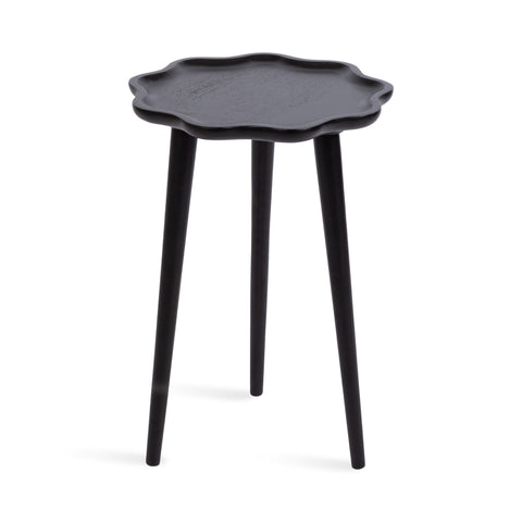 Alezar Scallop Wood Side Table