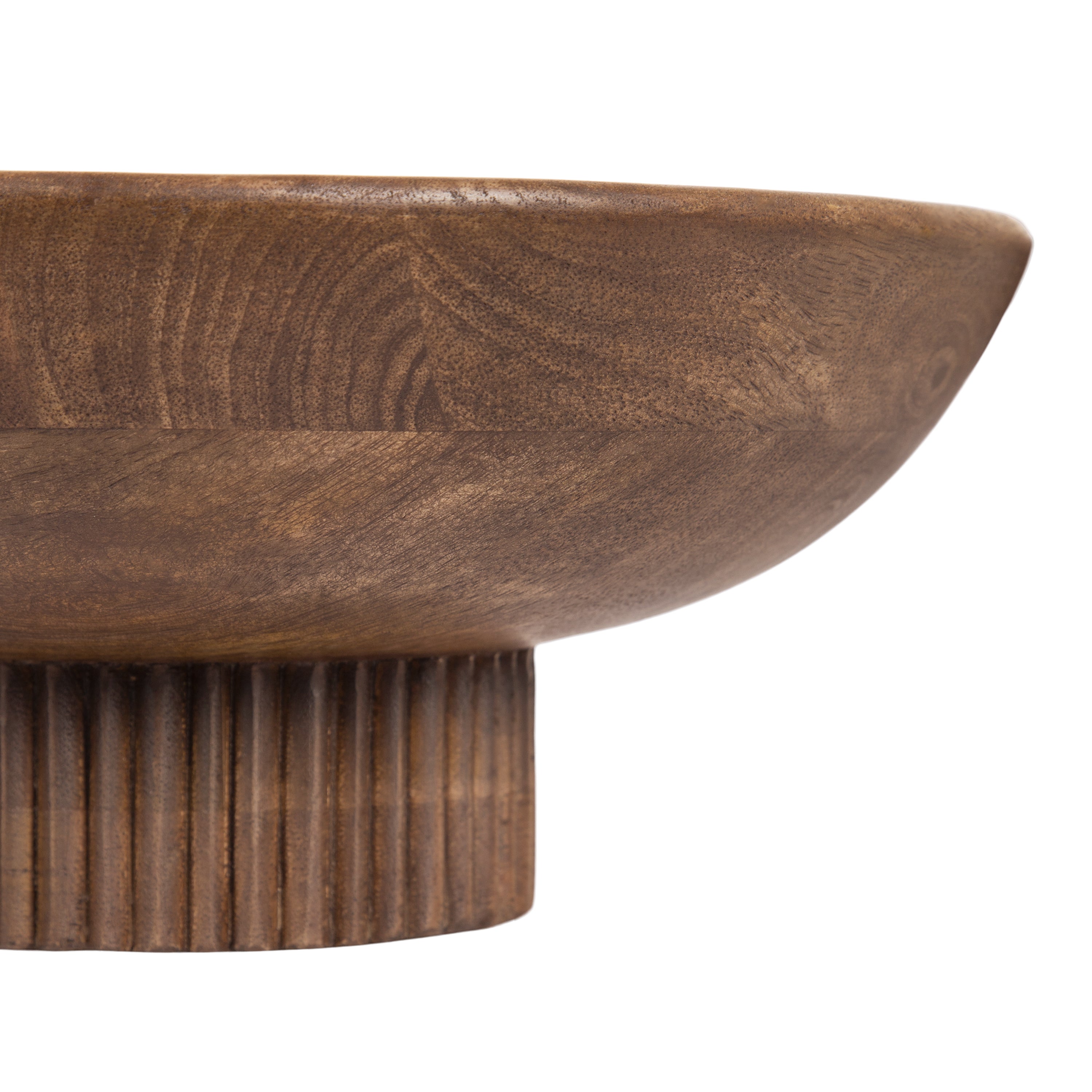 Serving Bowl Walnut Brown 12x12x5 5