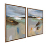 Sylvie Big Sur I and II Framed Canvas Art Set by Nikita Jariwala
