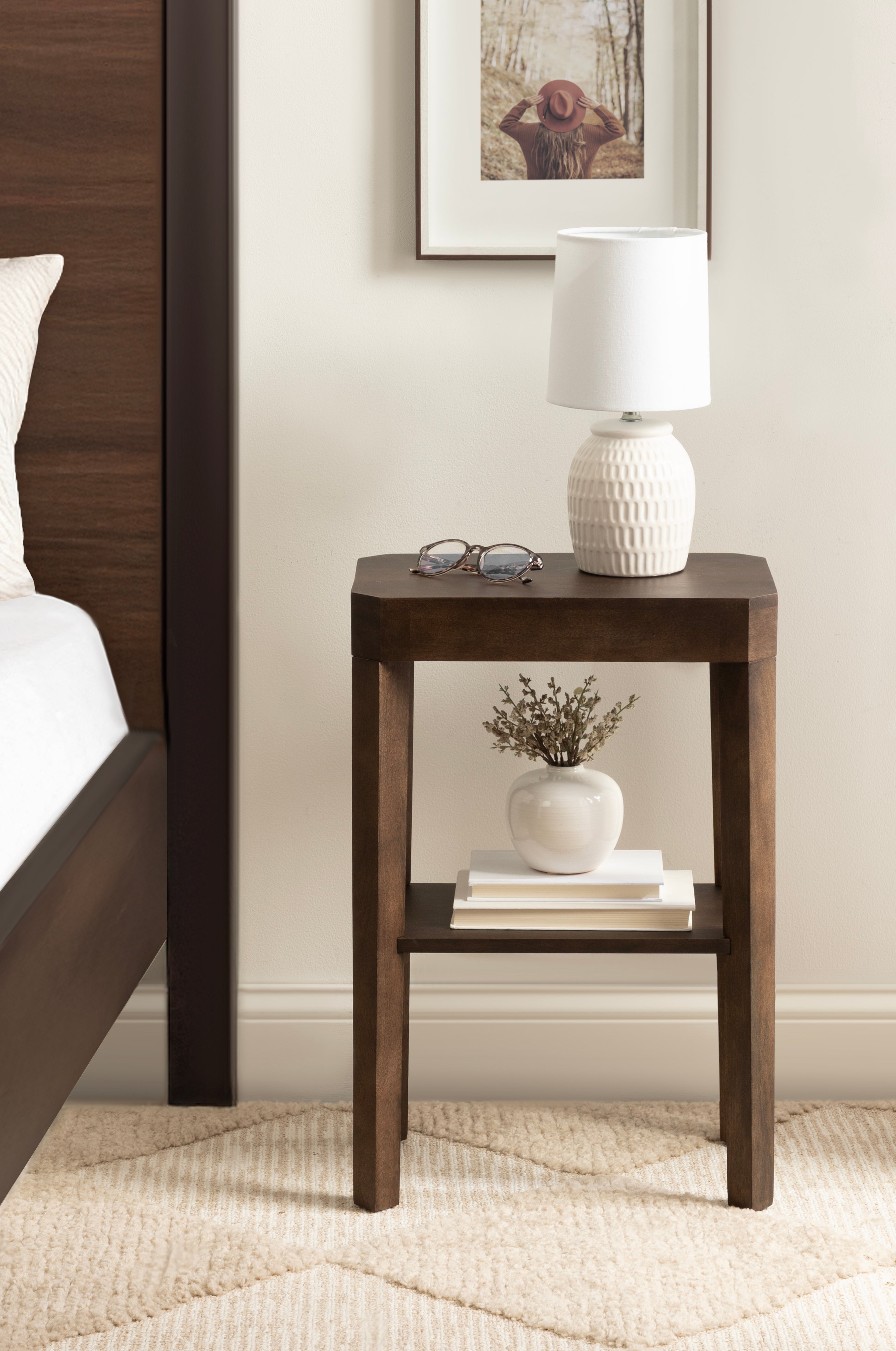 Side Table Dark Brown 16x10x25 7