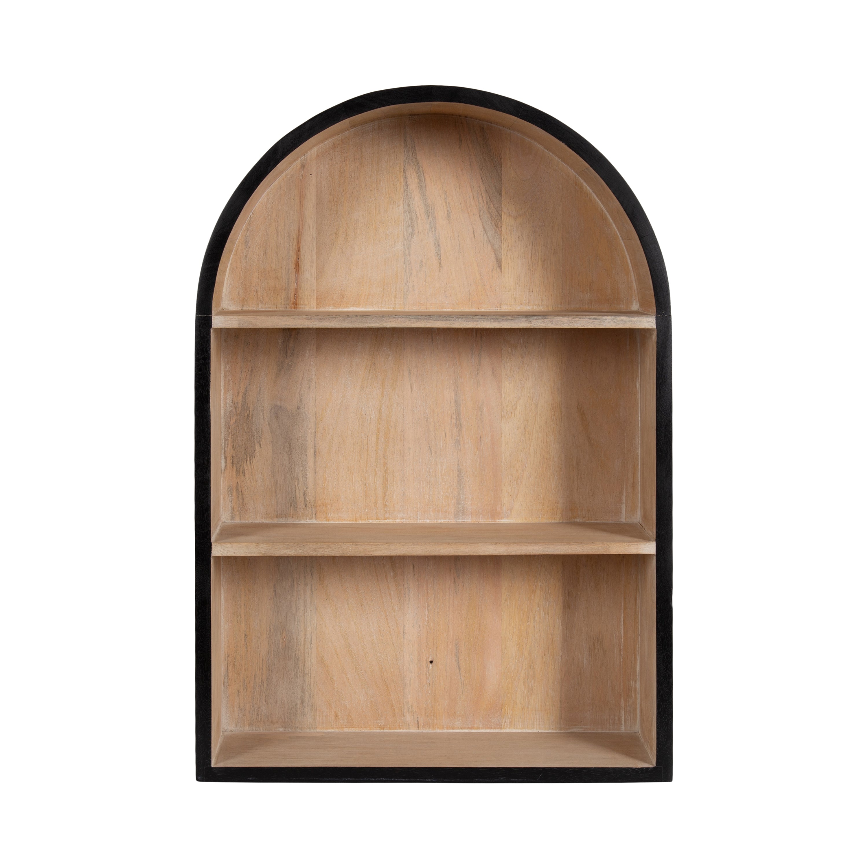 Accent Shelf Black Natural Beige 18x6x26 4