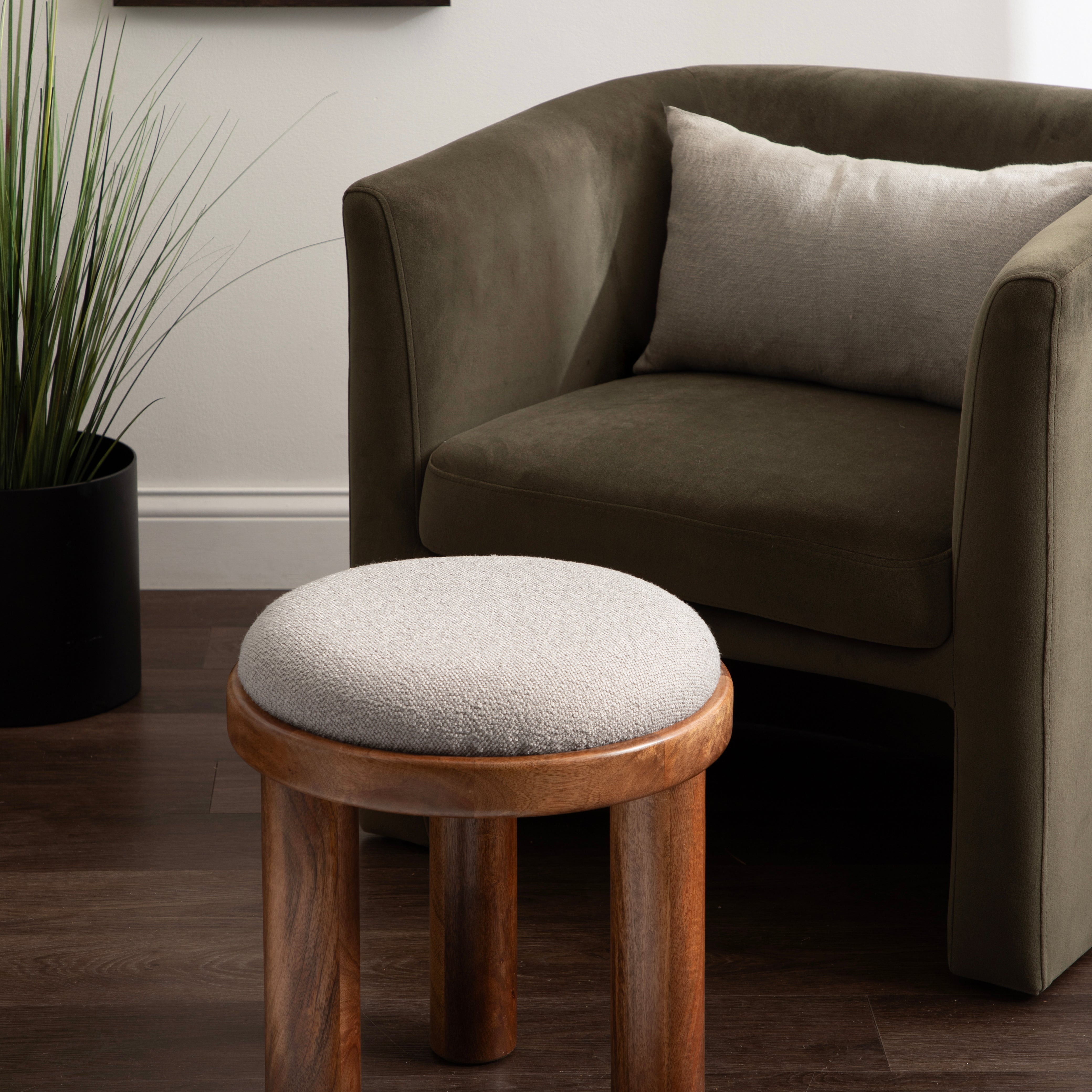 Standard Ottoman 16x16x18 Walnut Brown 7