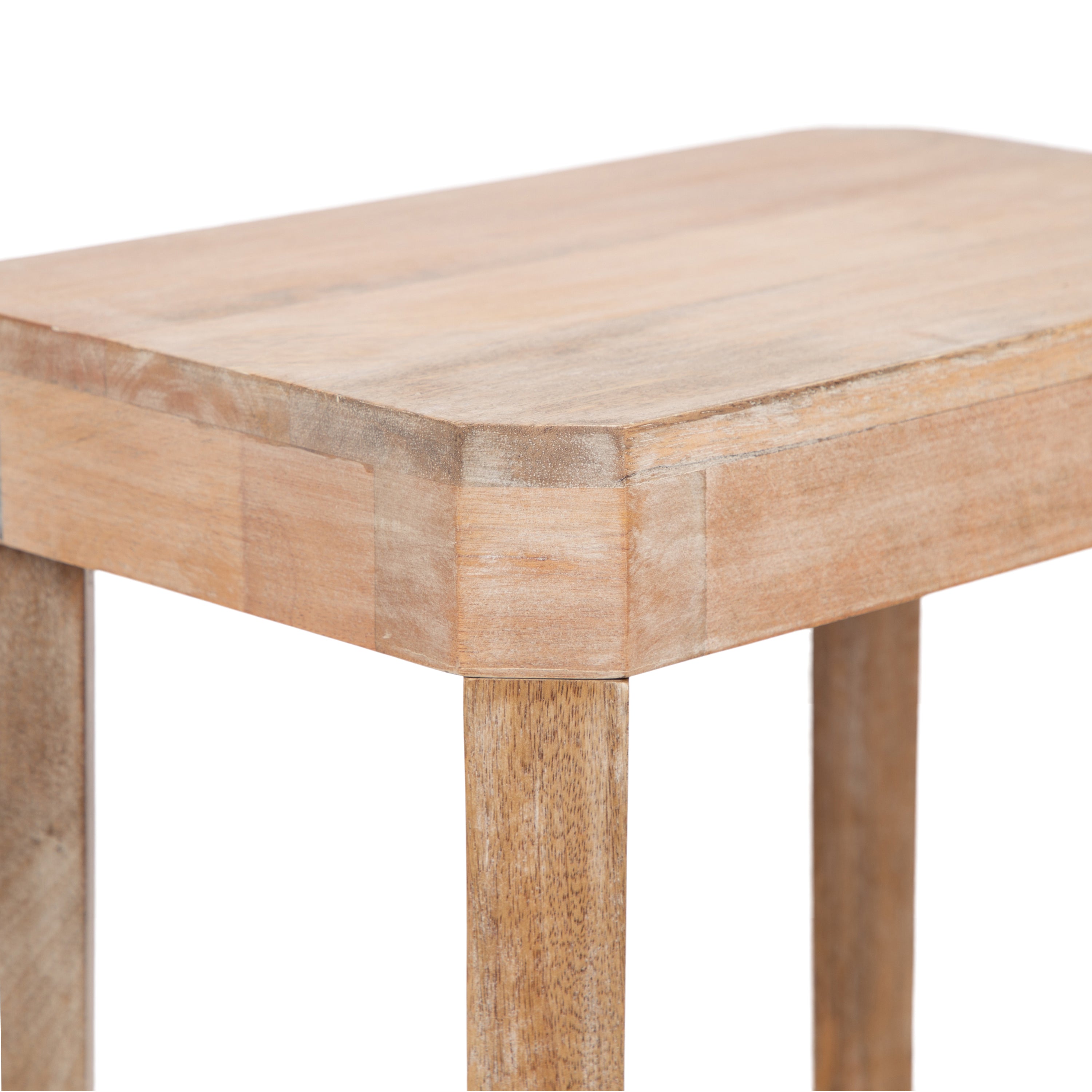 Side Table Natural Beige 16x10x25 3