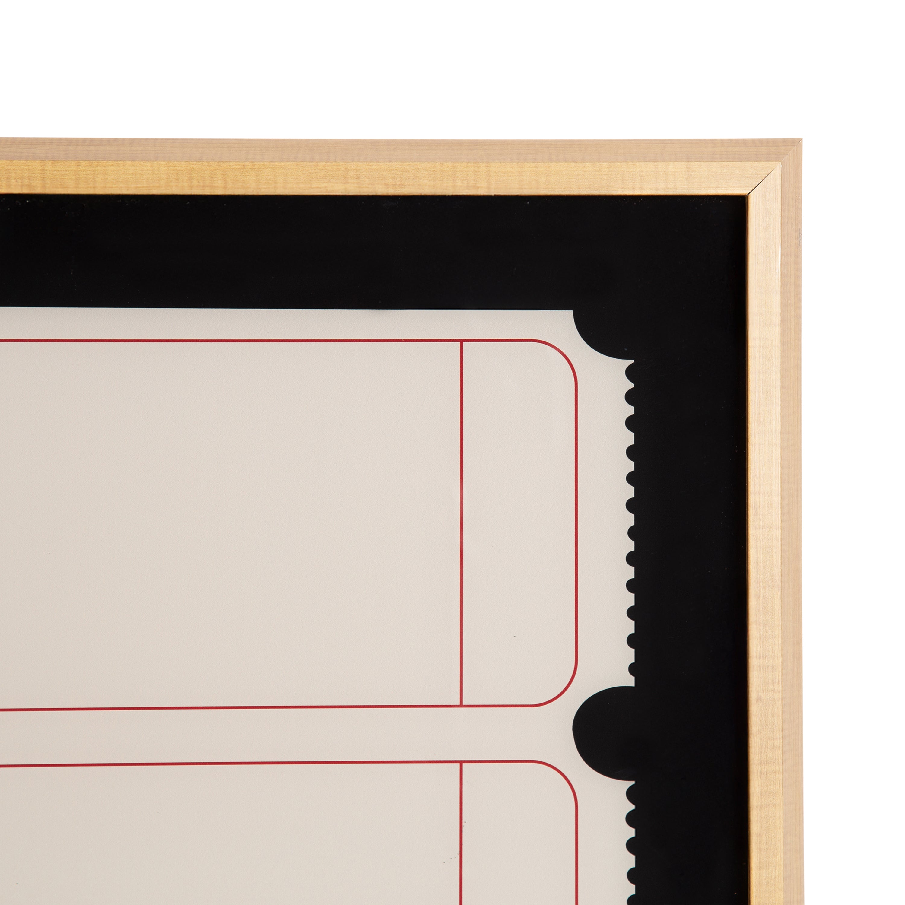 Triple Ticket Dry Erase BPG by The Creative Bunch Studio Framed Glass Dry Erase Wall Art White Board