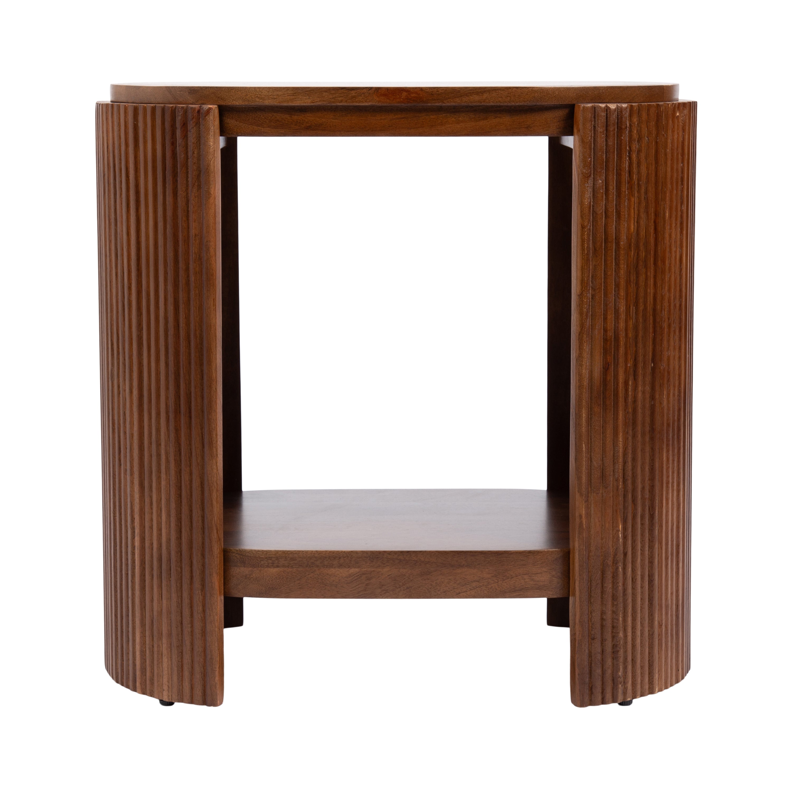 Side Table Walnut Brown 22x13x22 5