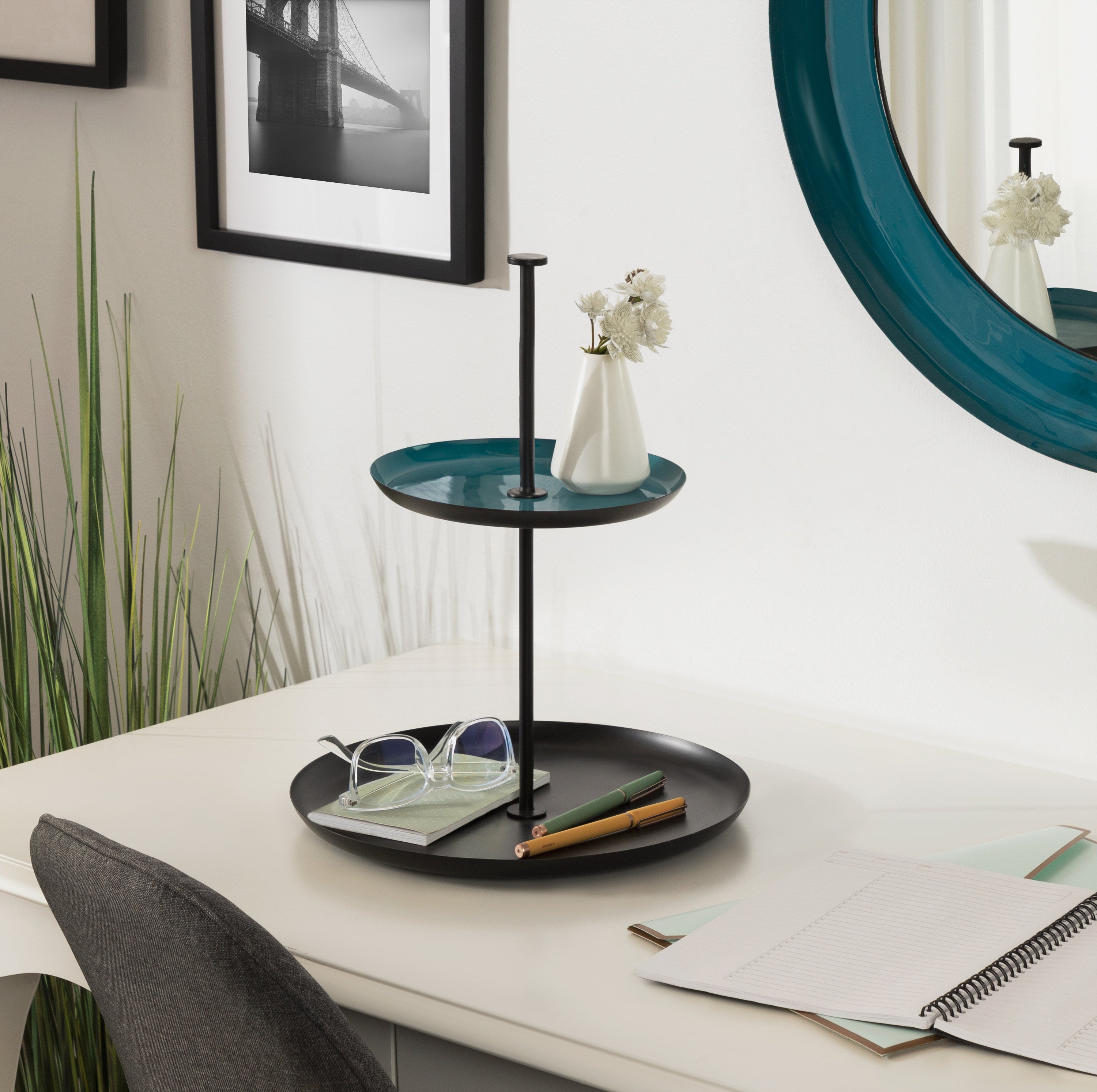 Laranya Tiered Round Decorative Tray