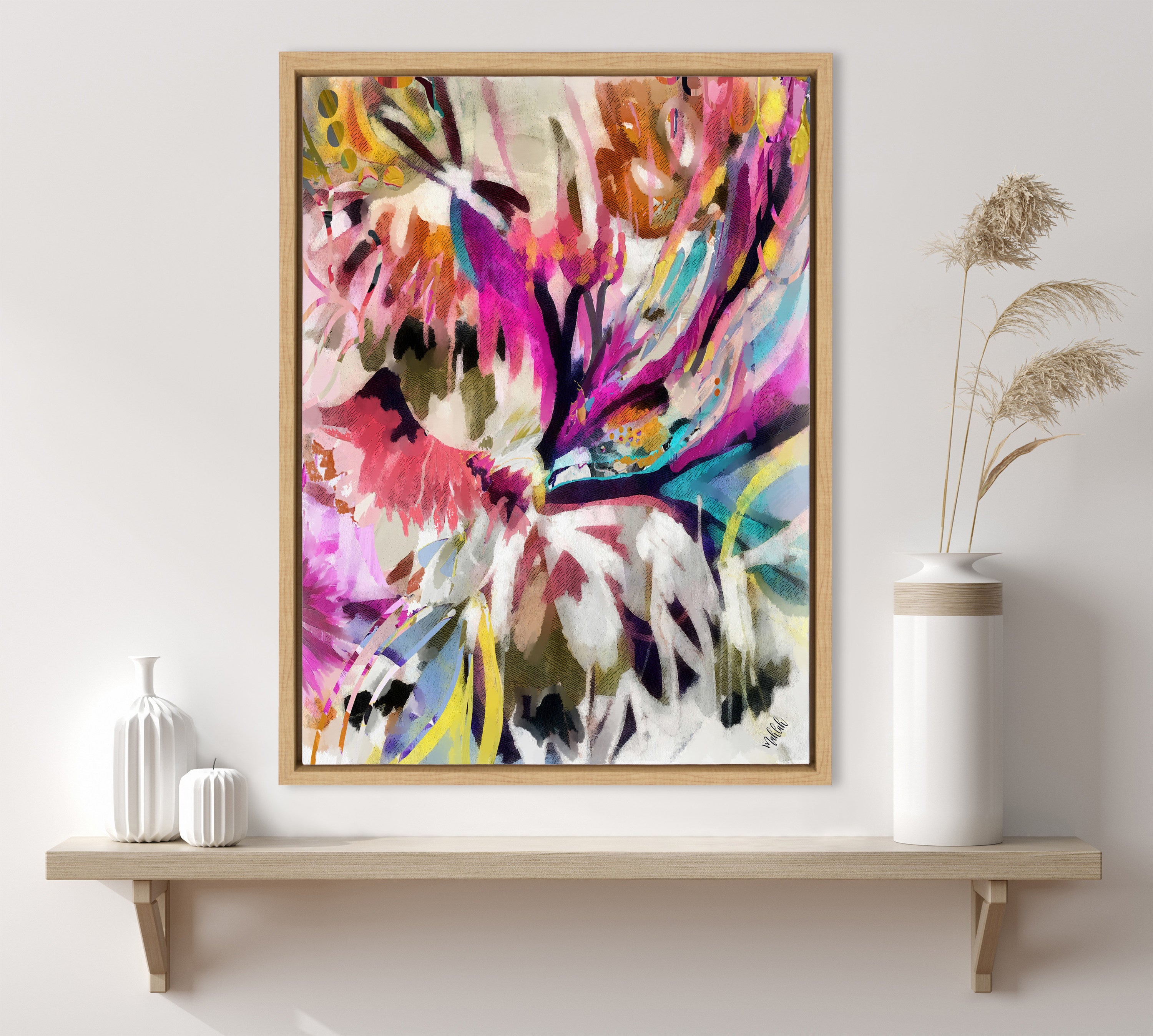 Sylvie Amaze Framed Canvas by Inkheart Designs