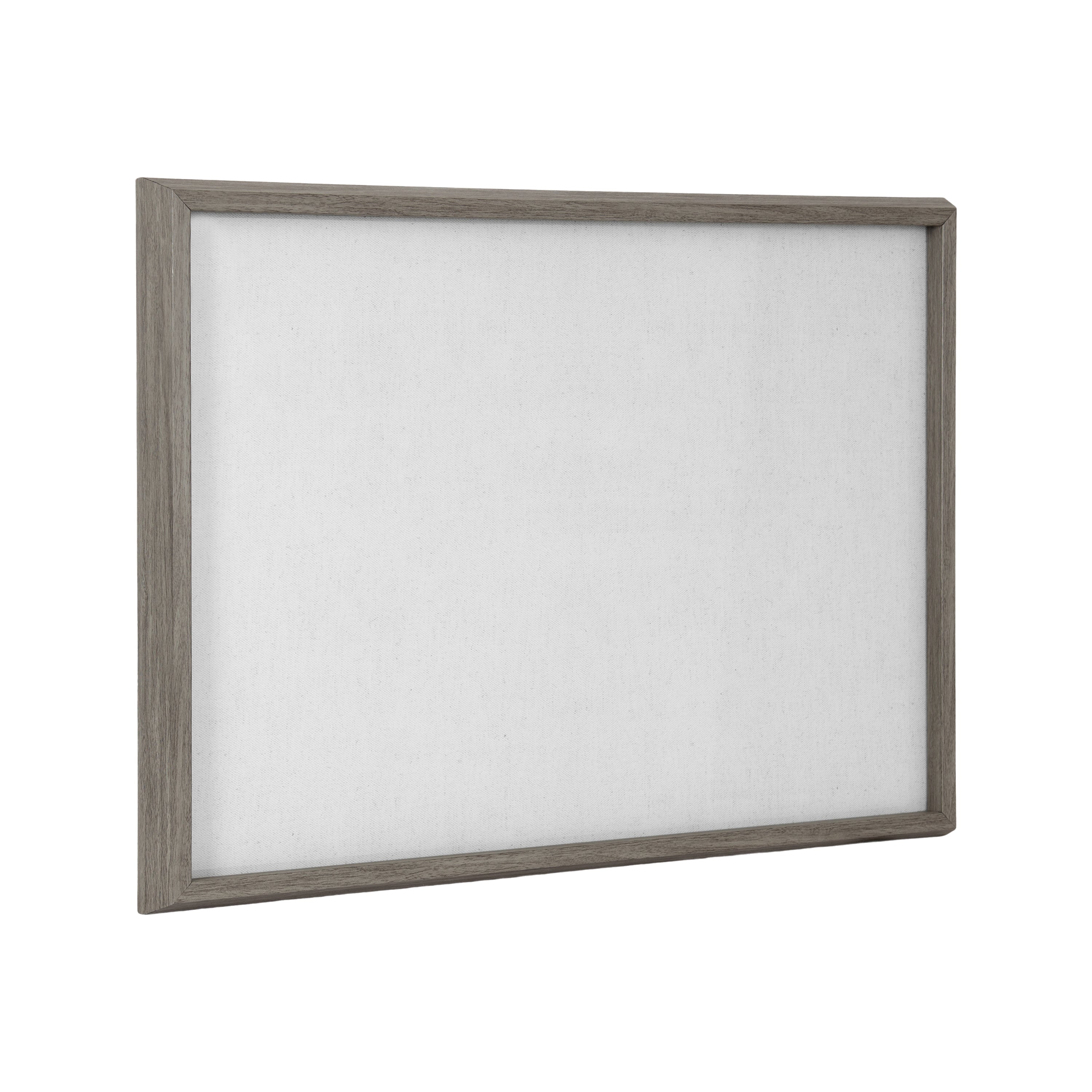 Natural Linen Cloud Dancer White by The Creative Bunch Studio Framed Glass Dry Erase Wall Art White Board