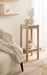 Side Table Natural Beige 12x12x28 7
