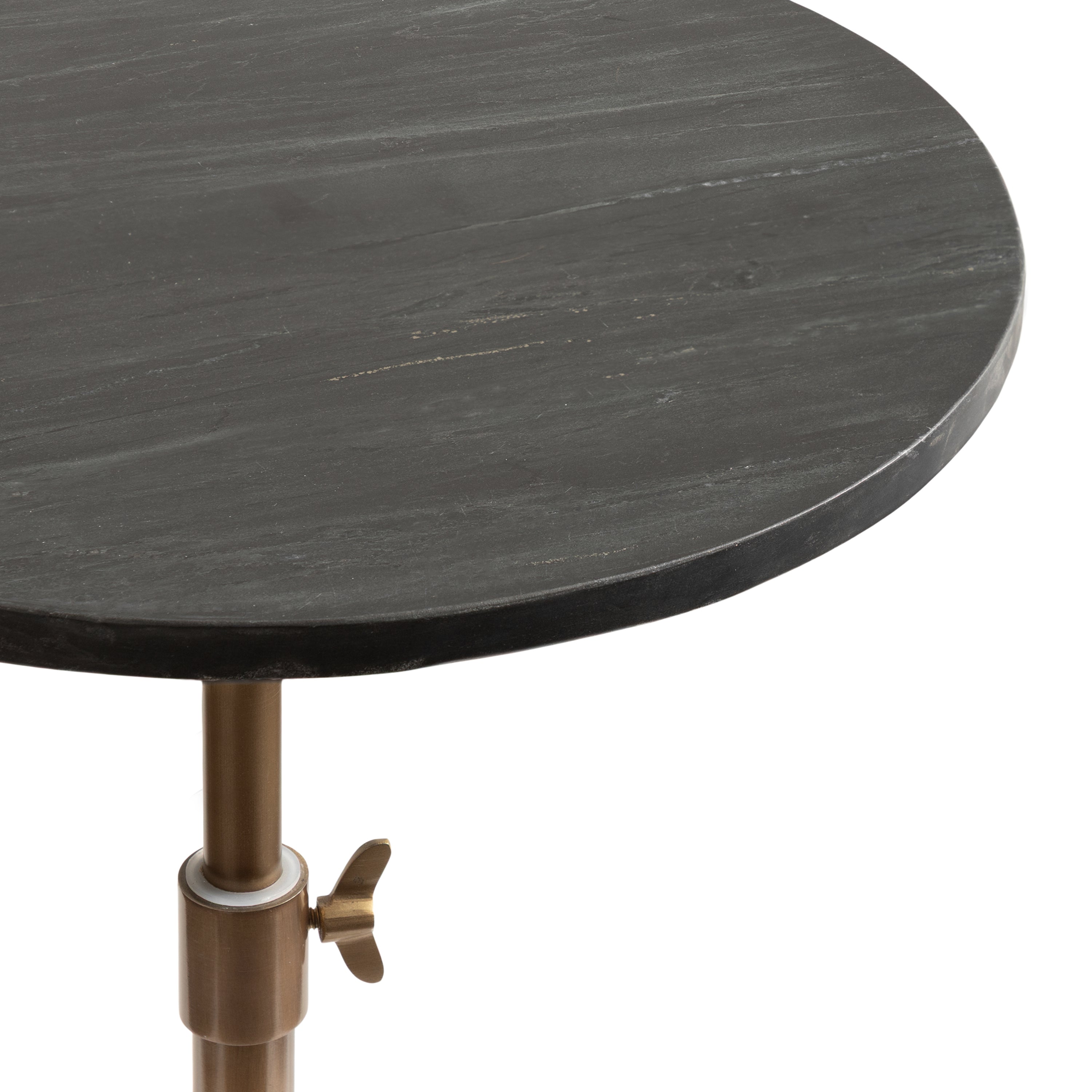 Drink Table Black Gold 14x14x30 3