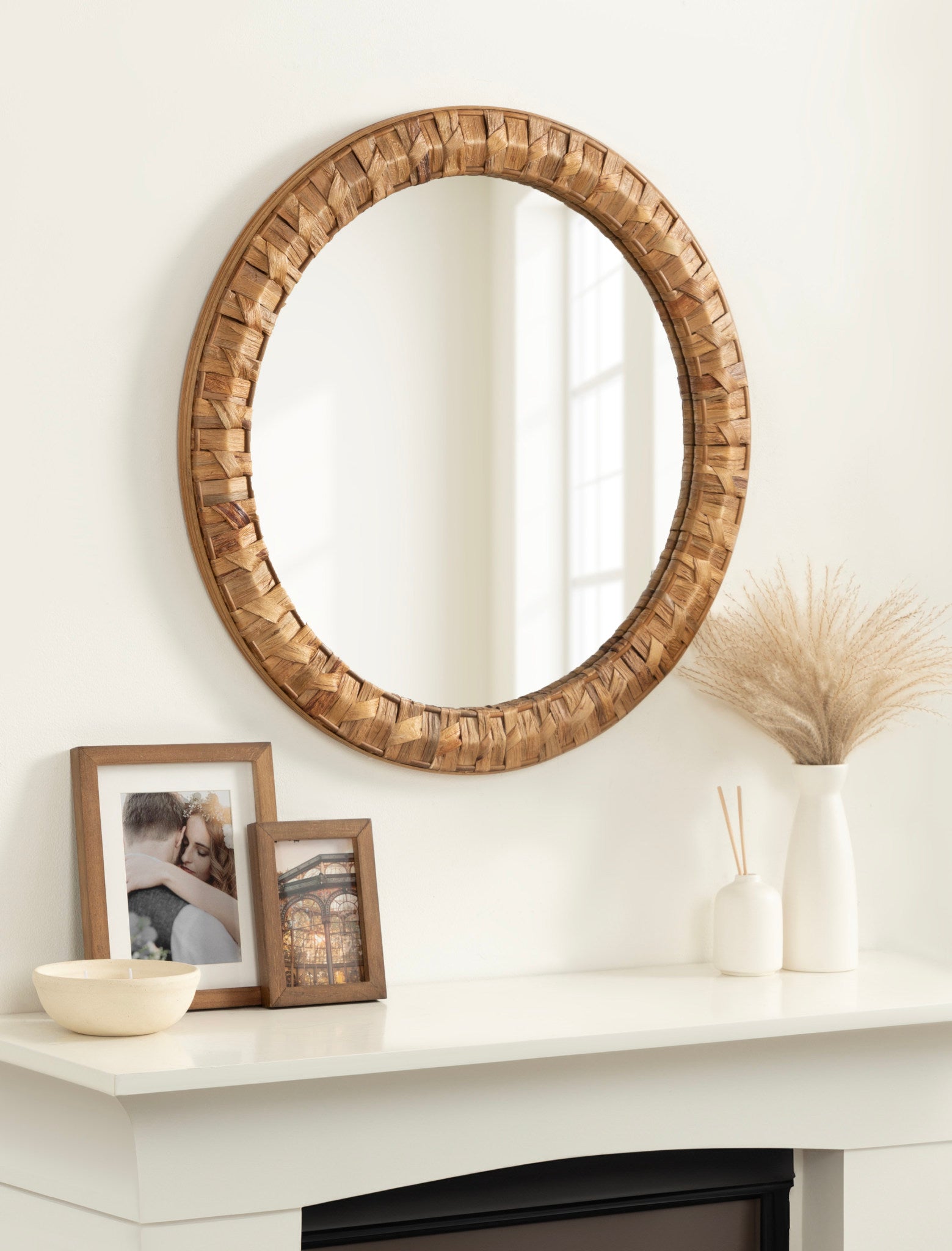 Laalima Woven Round Mirror