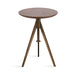 Side Table Walnut Brown Gold 16x16x28 6