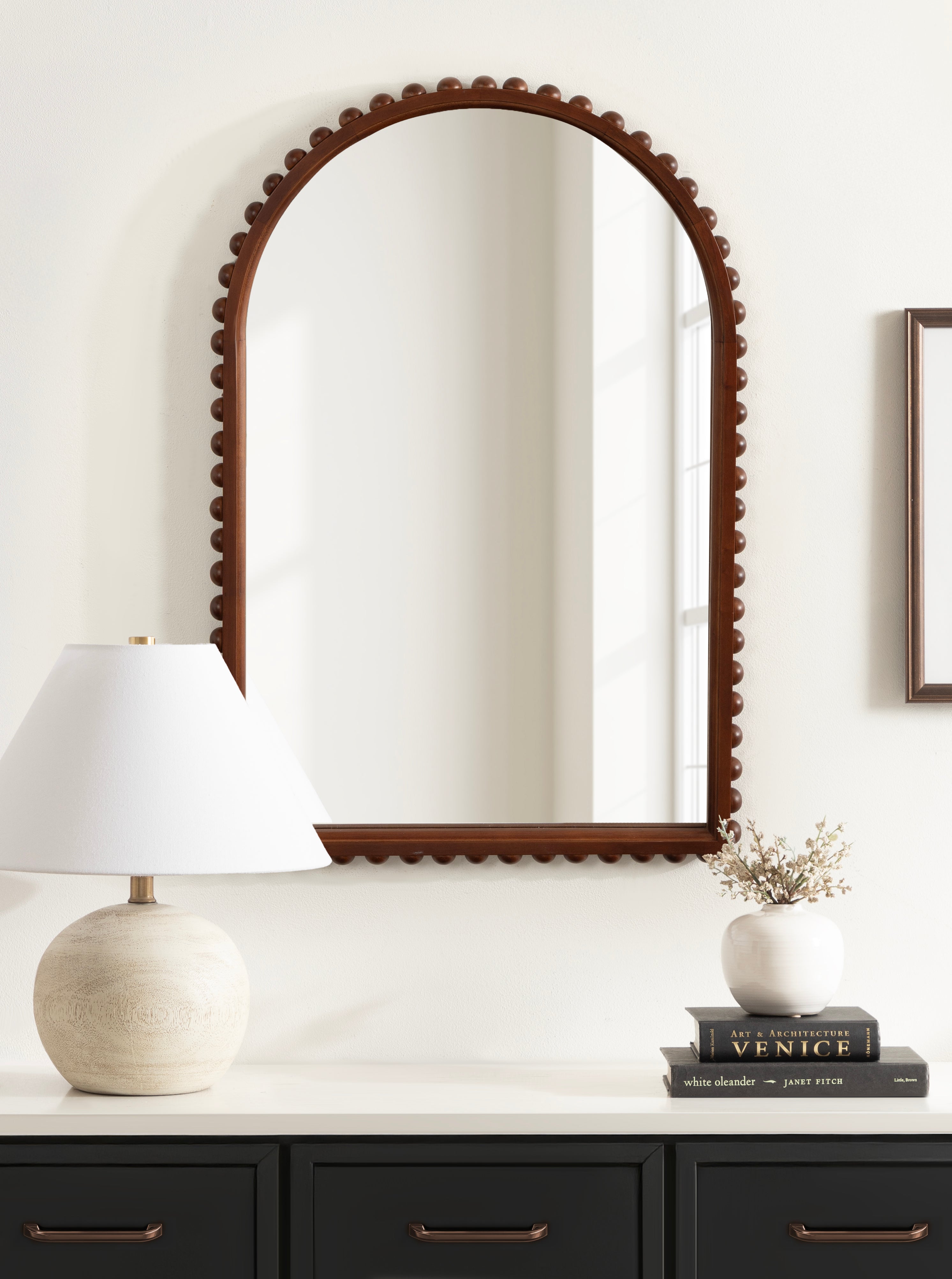 Arch Mirror Dark Brown 20x30 7