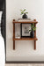 Accent Shelf Walnut Brown 18x12x24 7