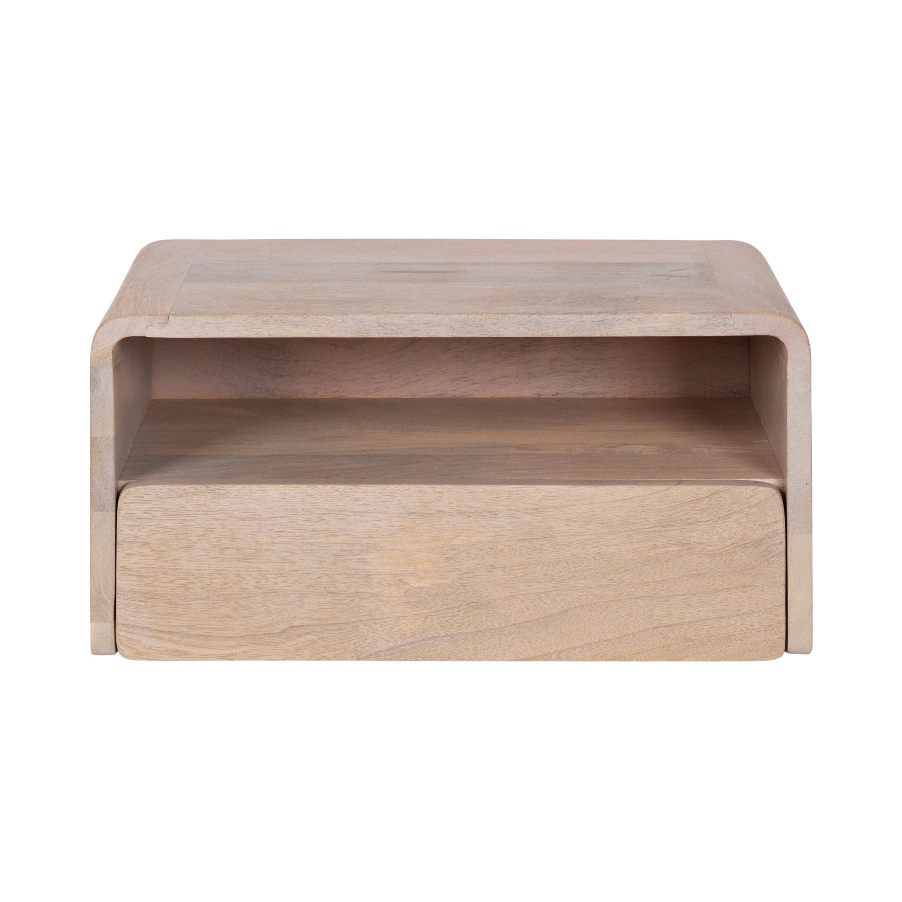 Floating Side Table Whitewash 18x10x9 5
