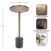 Drink Table Black Gold 10x10x24 2