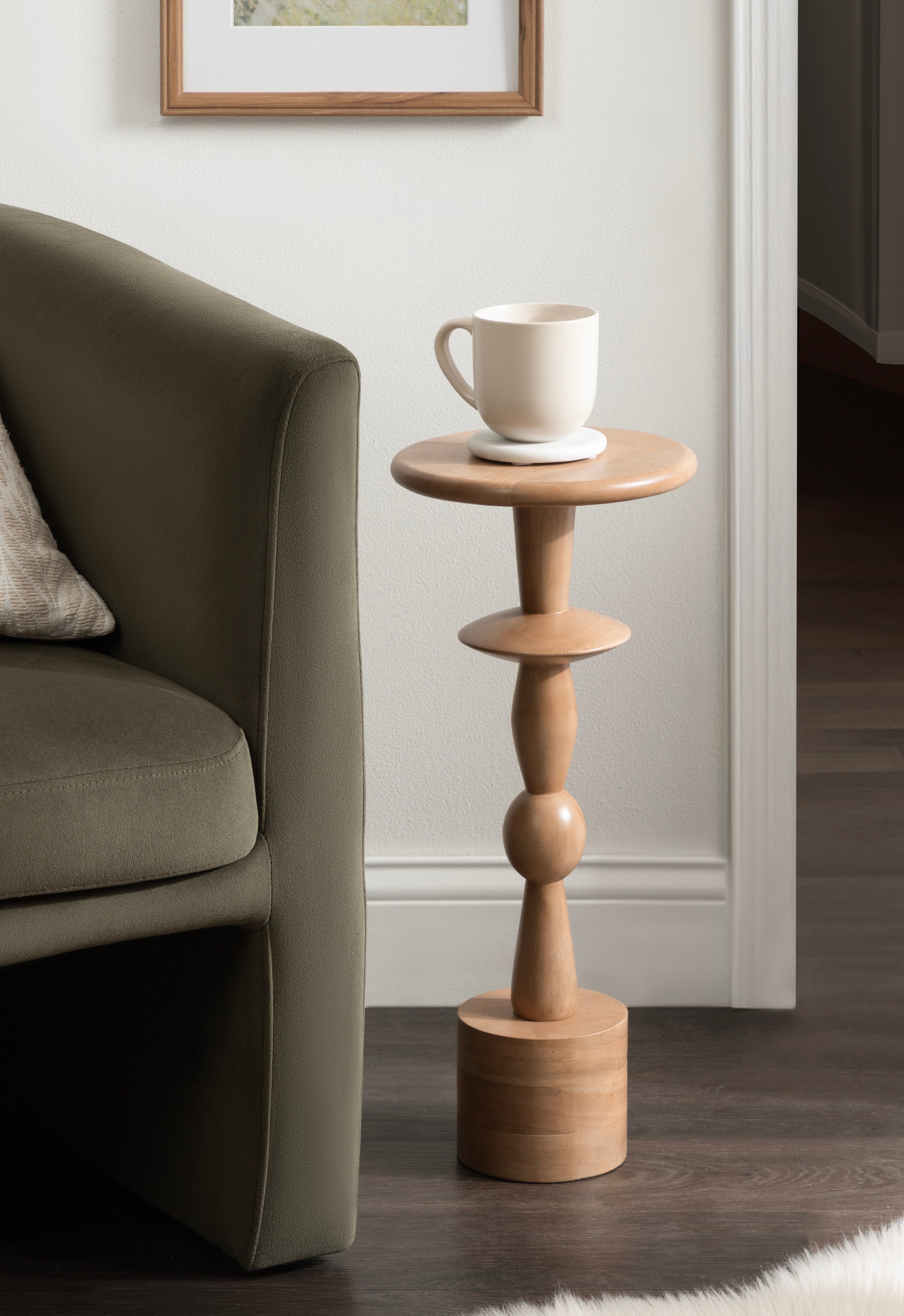 Drink Table Natural Biscuit 9x9x22 6