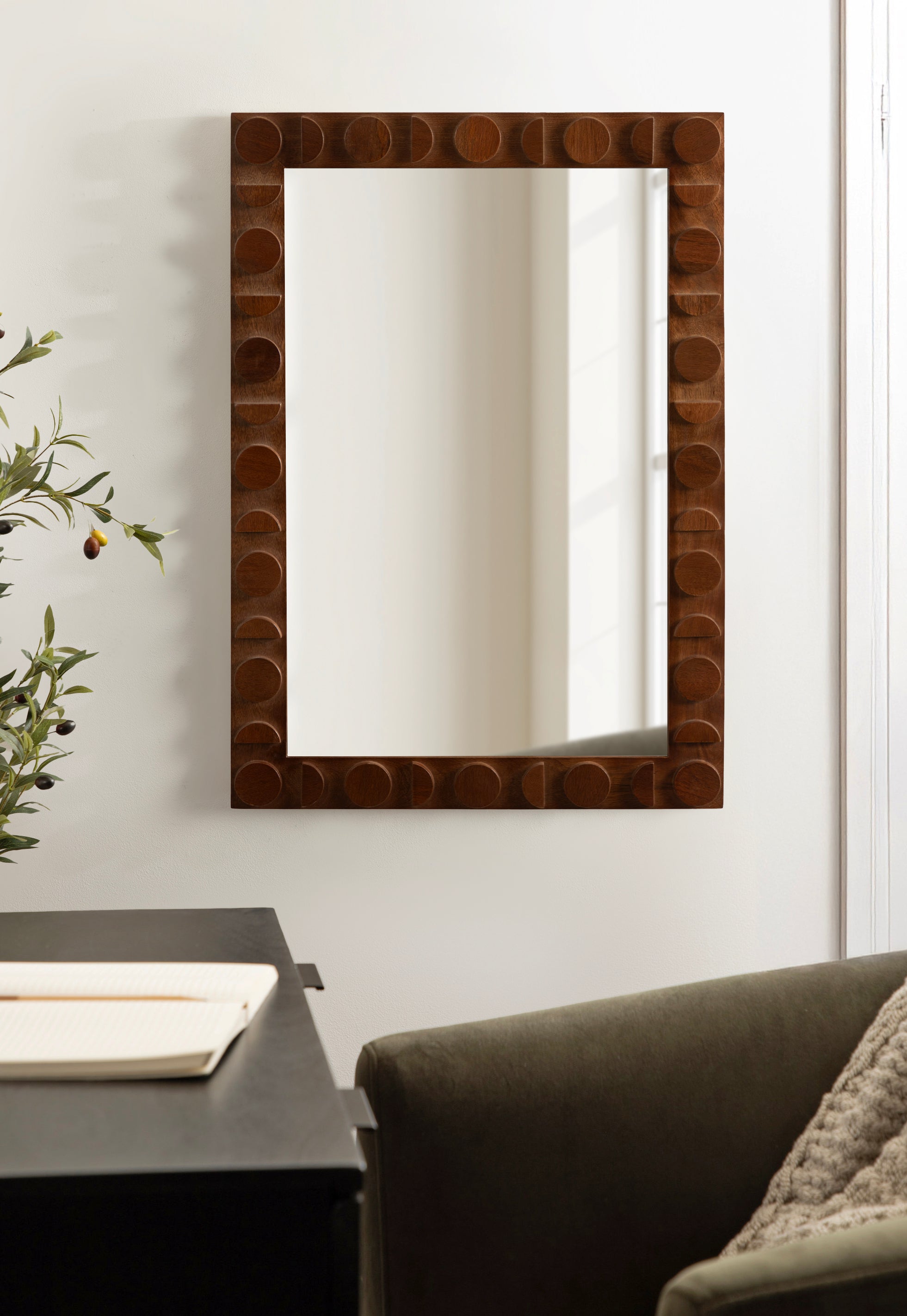 Lunara Wood Rectangle Mirror