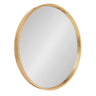Travis Round Wood Accent Wall Mirror