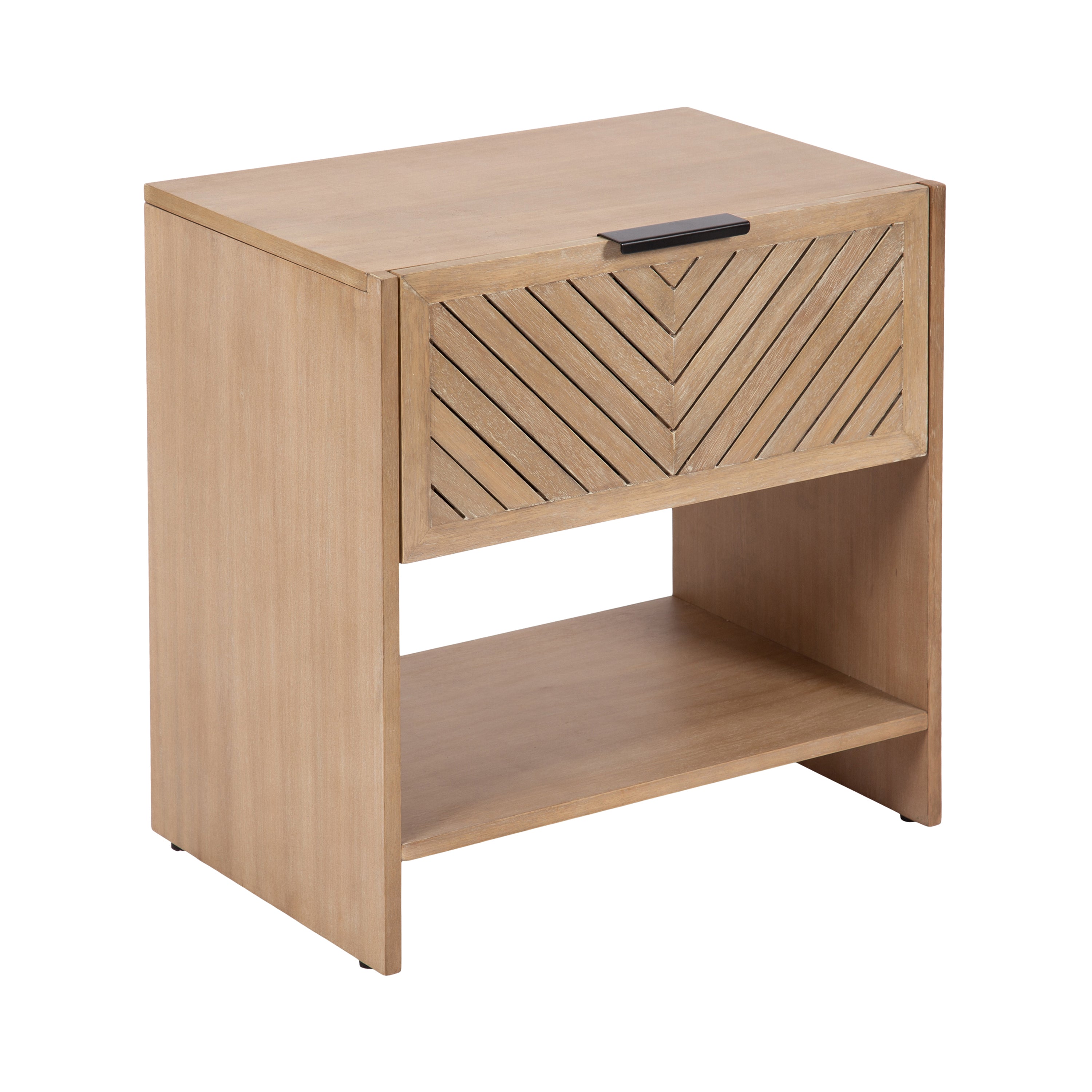 Side Table Natural Beige 22x14x22 1