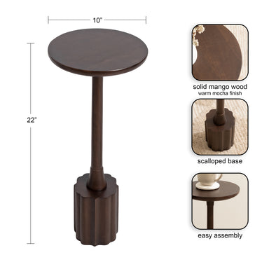 Drink Table Dark Brown 10x10x22 2