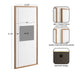 Wall Frame Brown 14x30 matted to 8x10 2