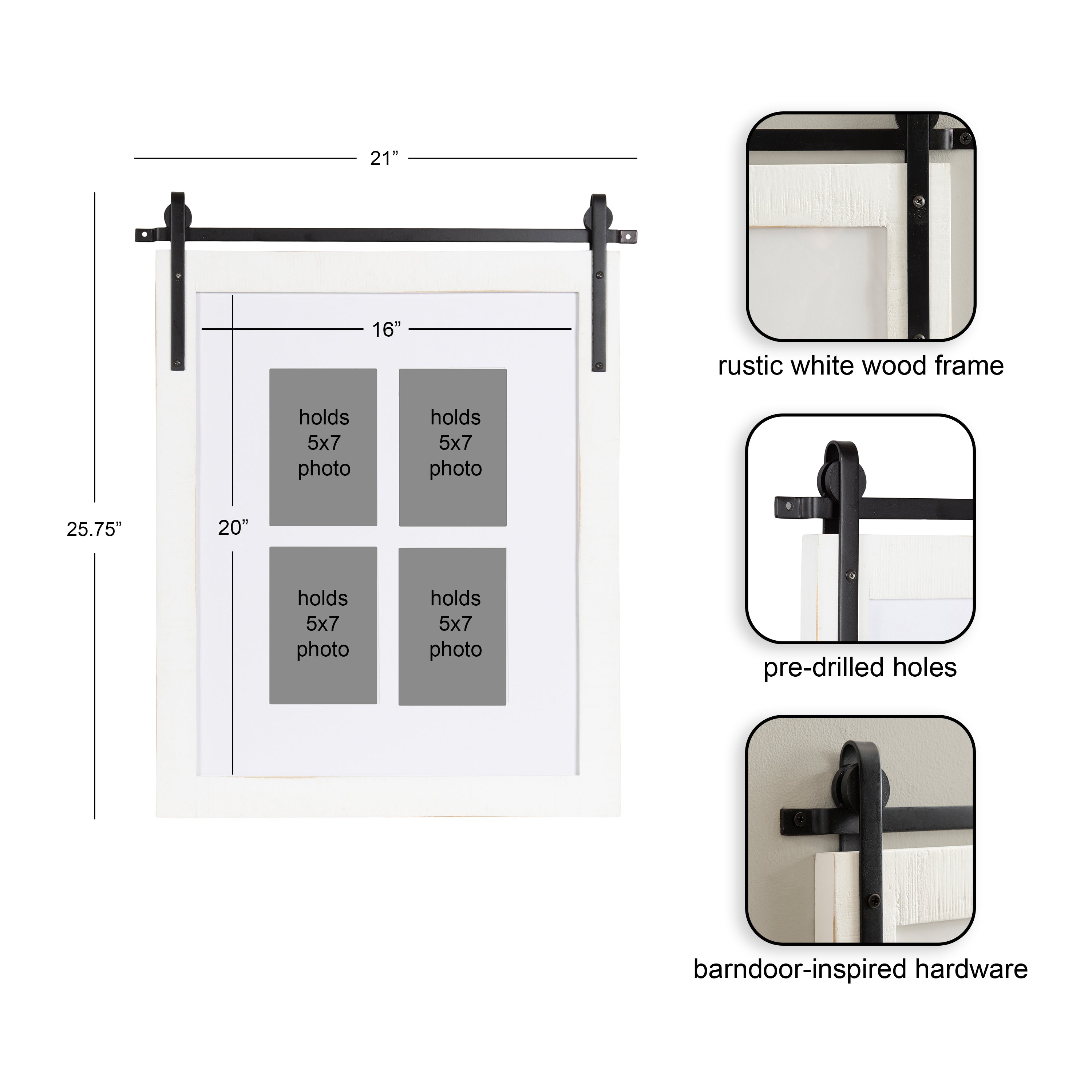 Wall Frame White 16x20 matted to 4op 2