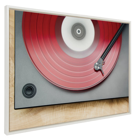 Sylvie Red Vinyl Framed Canvas by Emiko and Mark Franzen of F2Images
