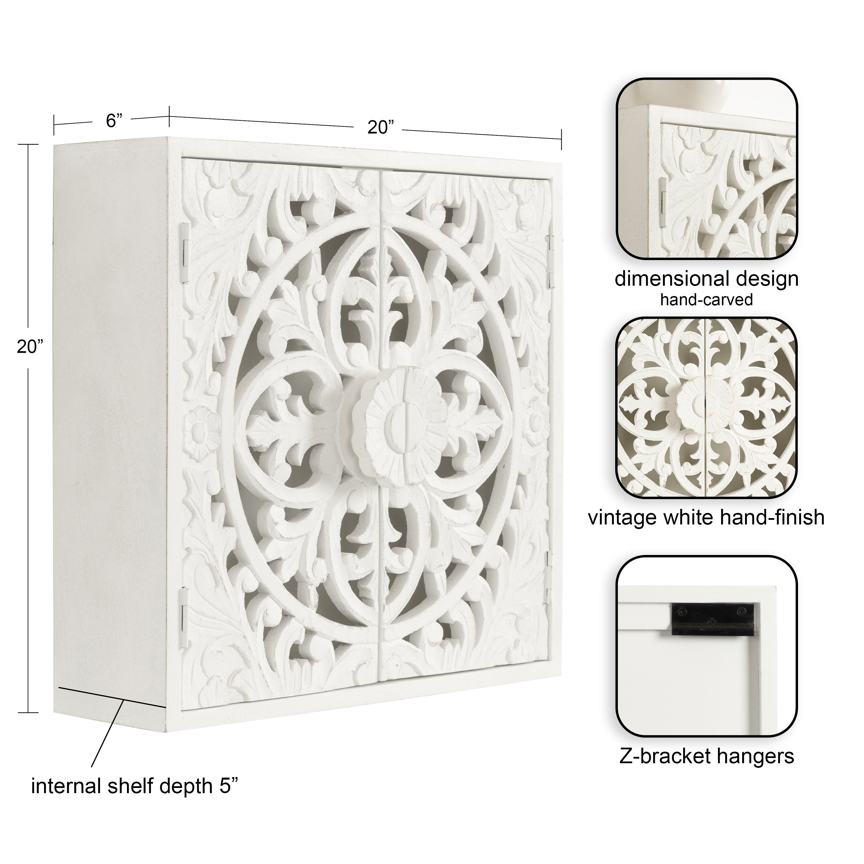 Cabinet White 20x6x20 2