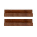 Floating Shelf Walnut Brown 2 Piece 18 Inch 5
