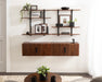 Cabinet Black Walnut Brown 2 Piece Set 7
