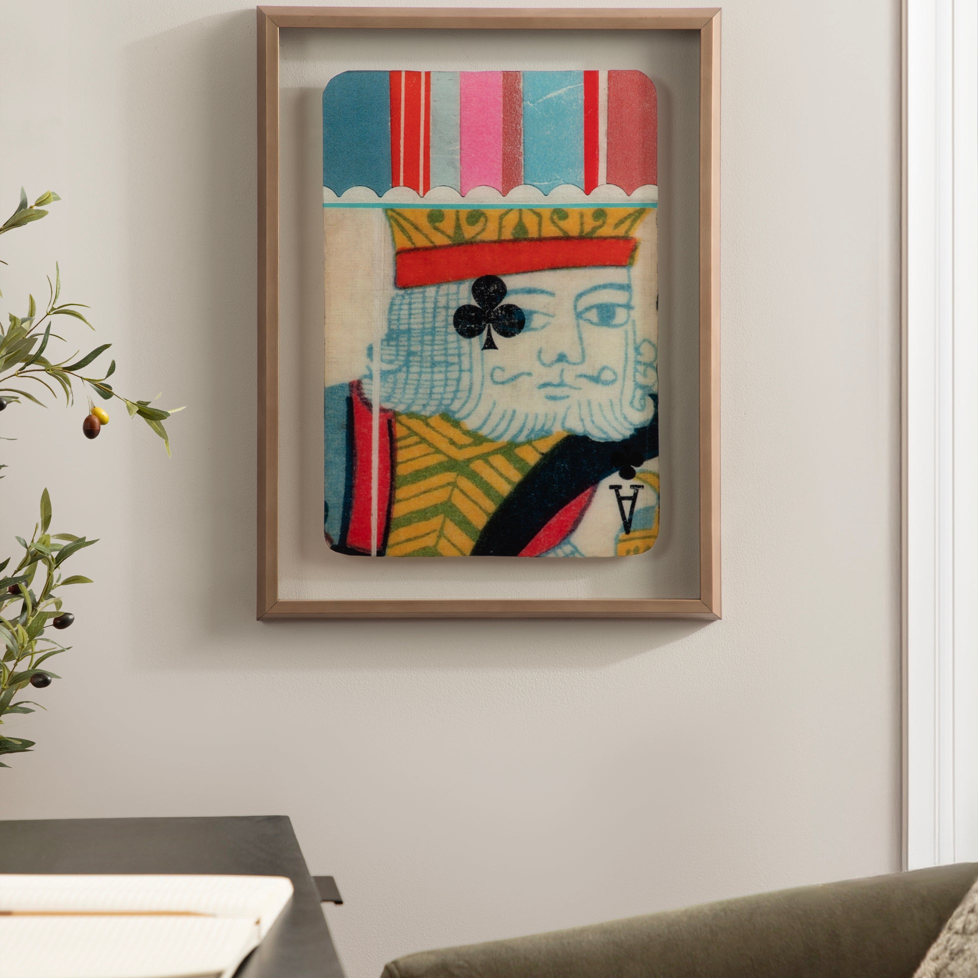 Framed Printed Art 18x24 Blake Gold 6