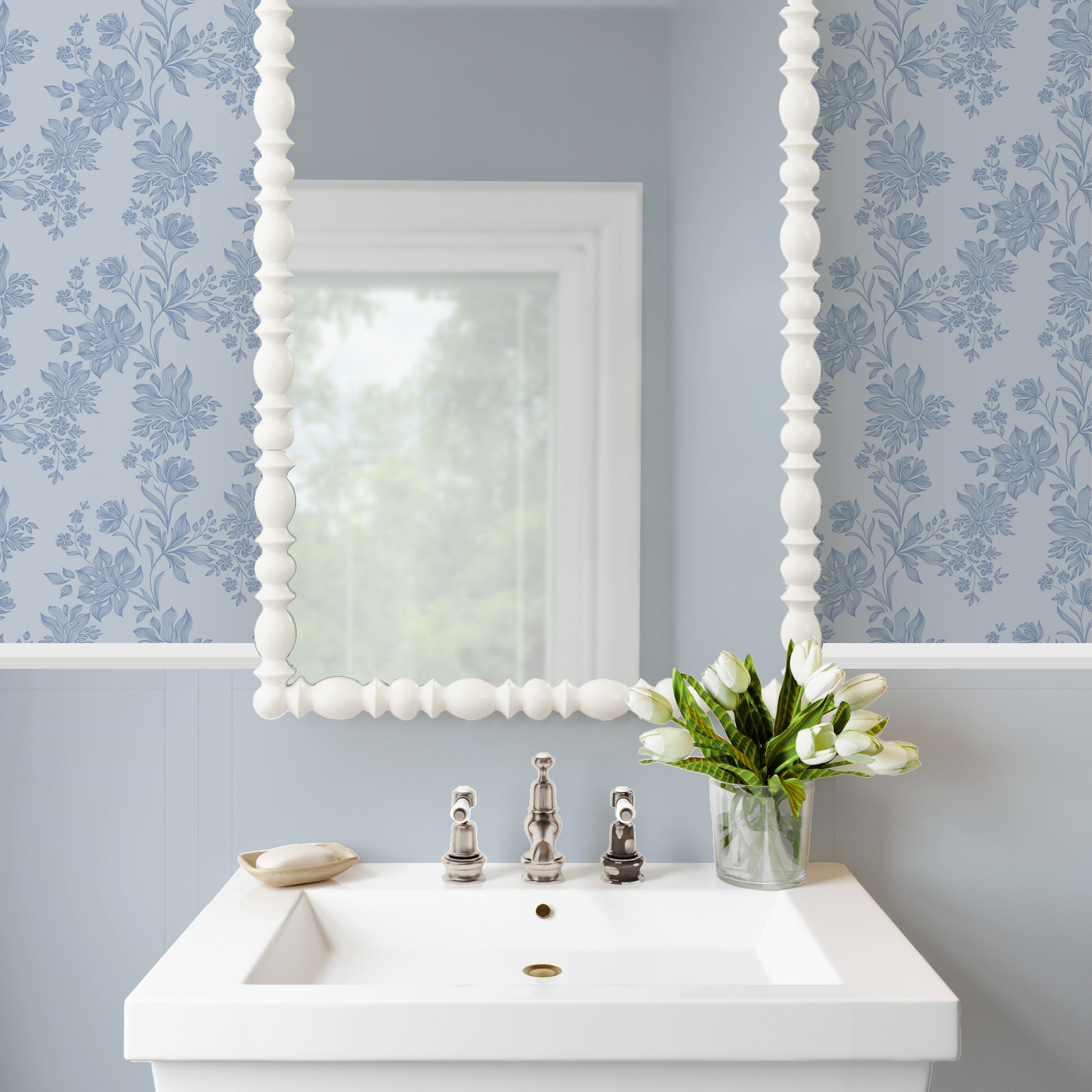 Rectangle Mirror 23x34 White 6