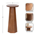 Drink Table Walnut Brown 10x10x22 2