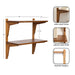 Accent Shelf Rustic Brown 24x12x24 2