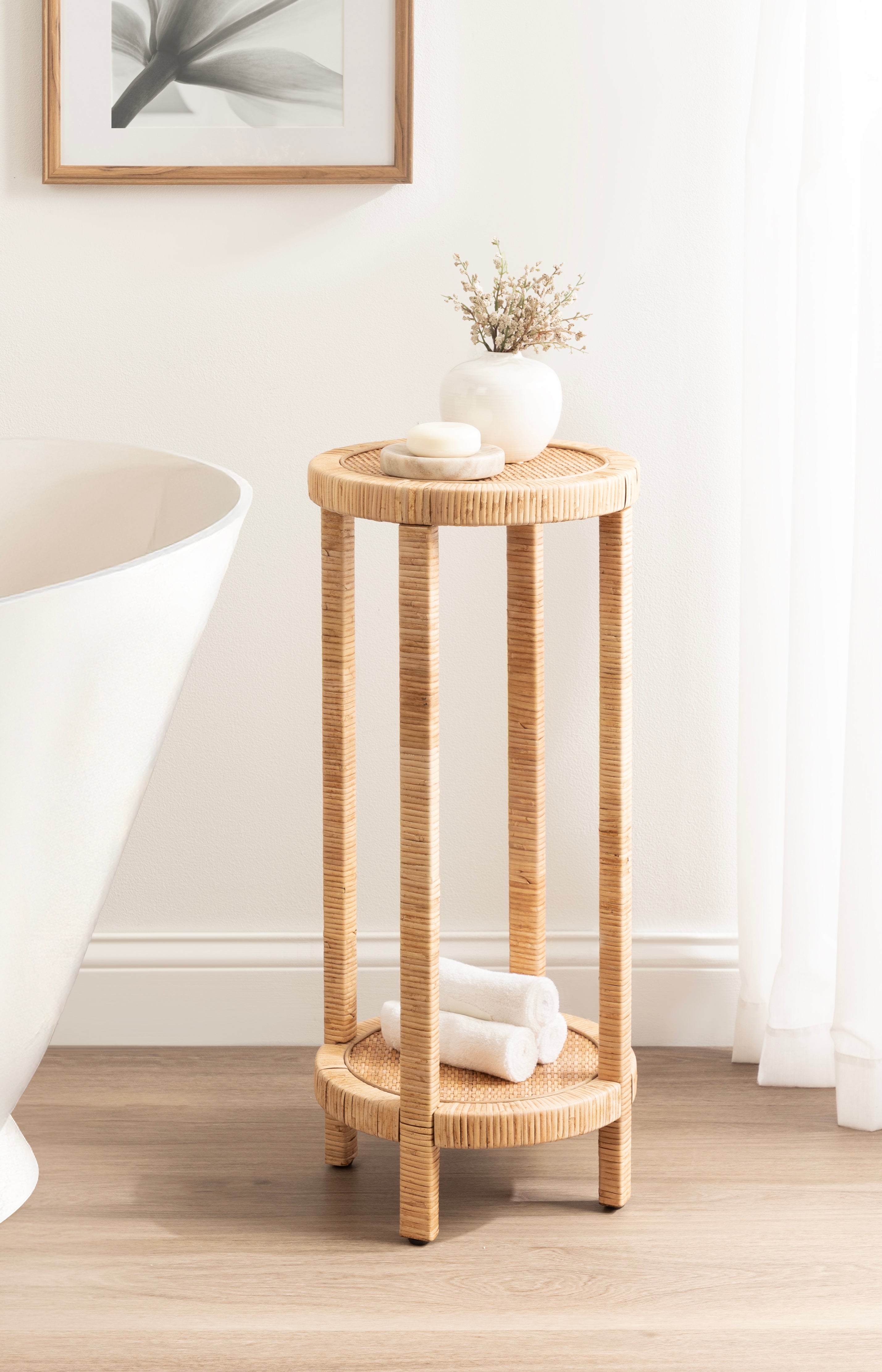 Drink Table Natural 12x12x28 8