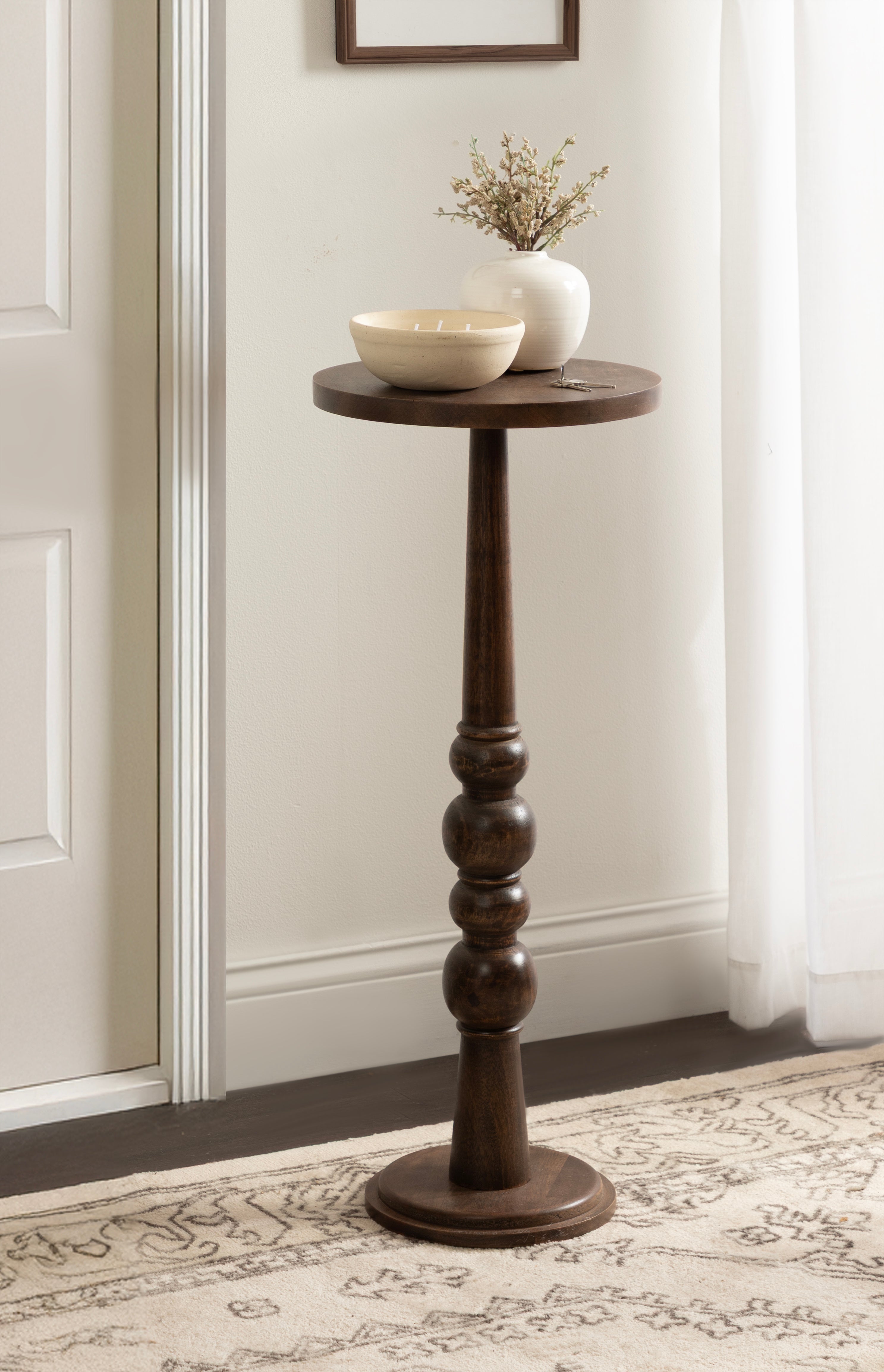 Side Table Brown 12x12x30 7