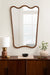 Irregular Mirror Walnut Brown 24x36 6