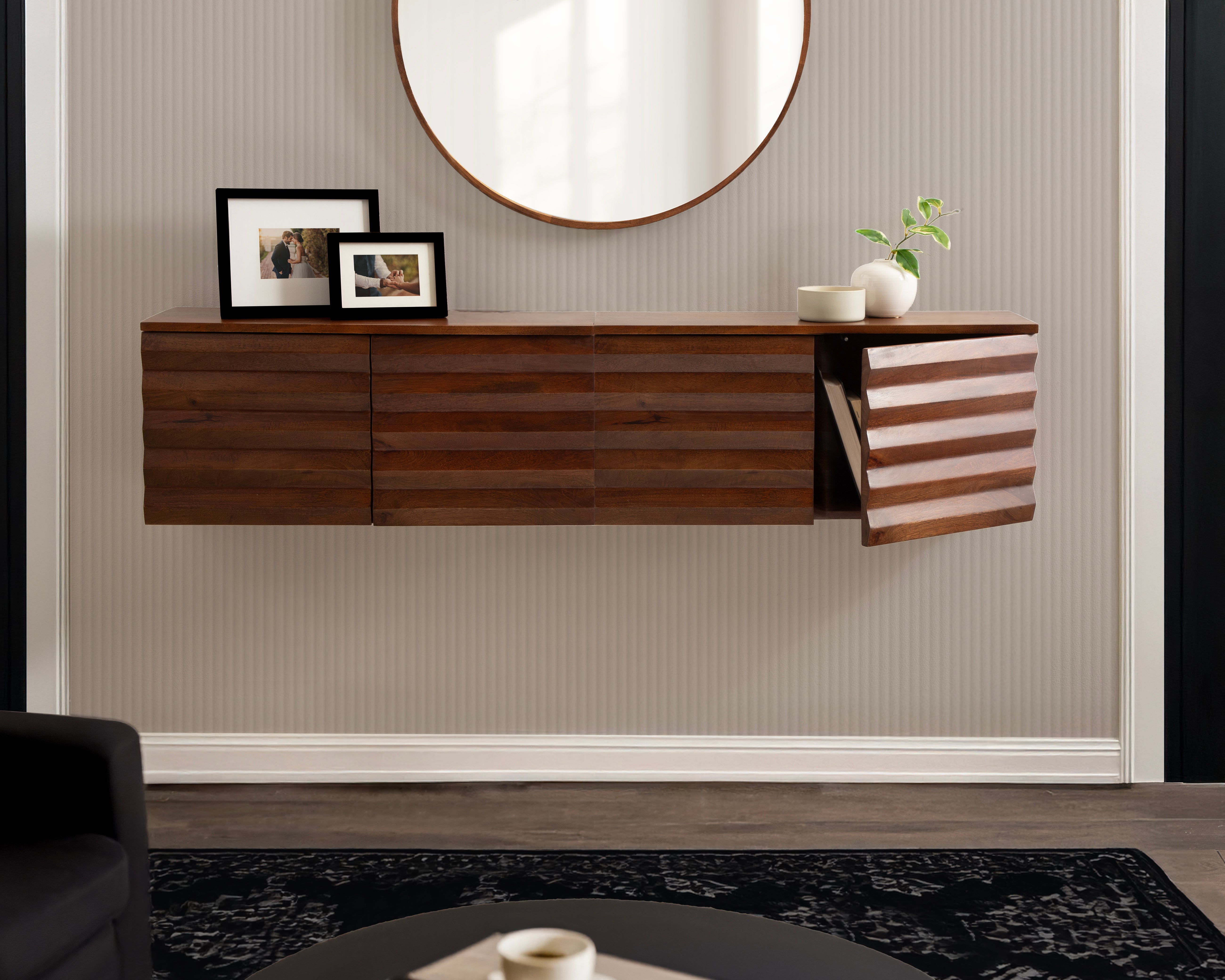 Semsa Two-Door Floating Wall Cabinet