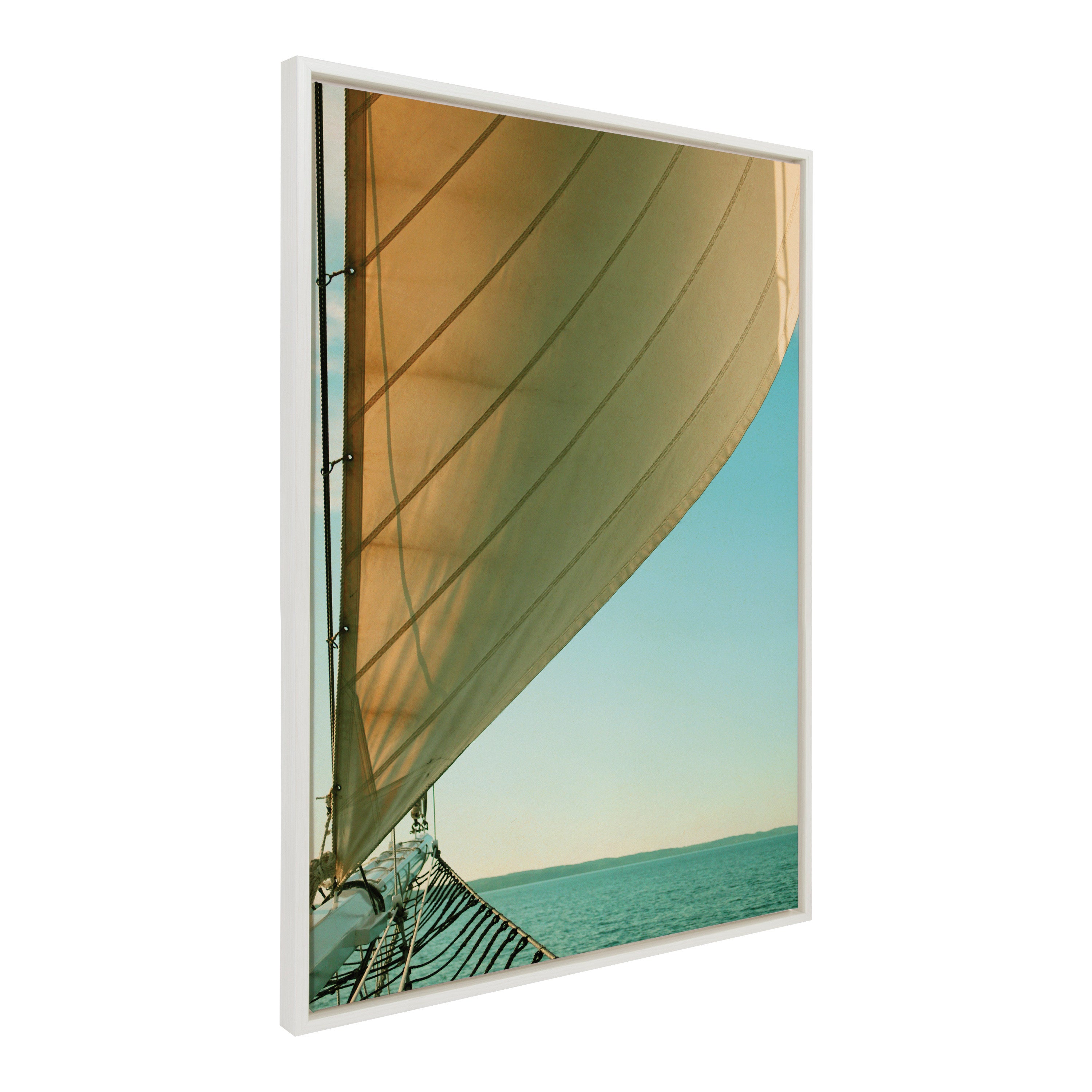 Sylvie Gulf Winds Framed Canvas by Alicia Bock
