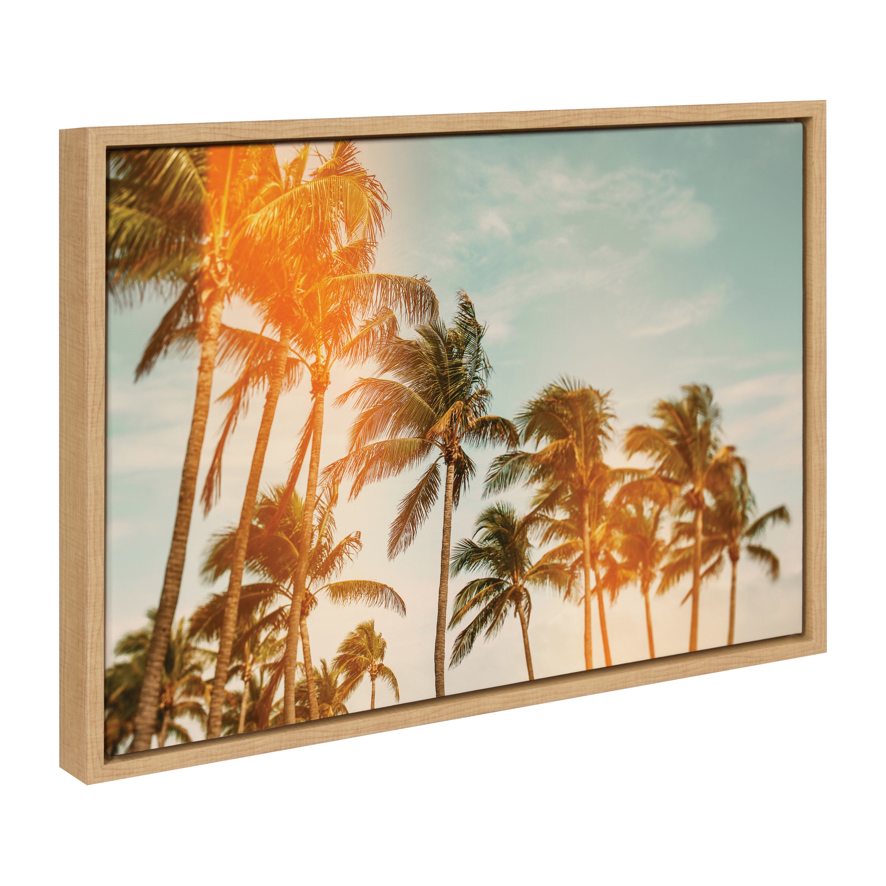 Sylvie Miami Breeze Framed Canvas by Alicia Bock