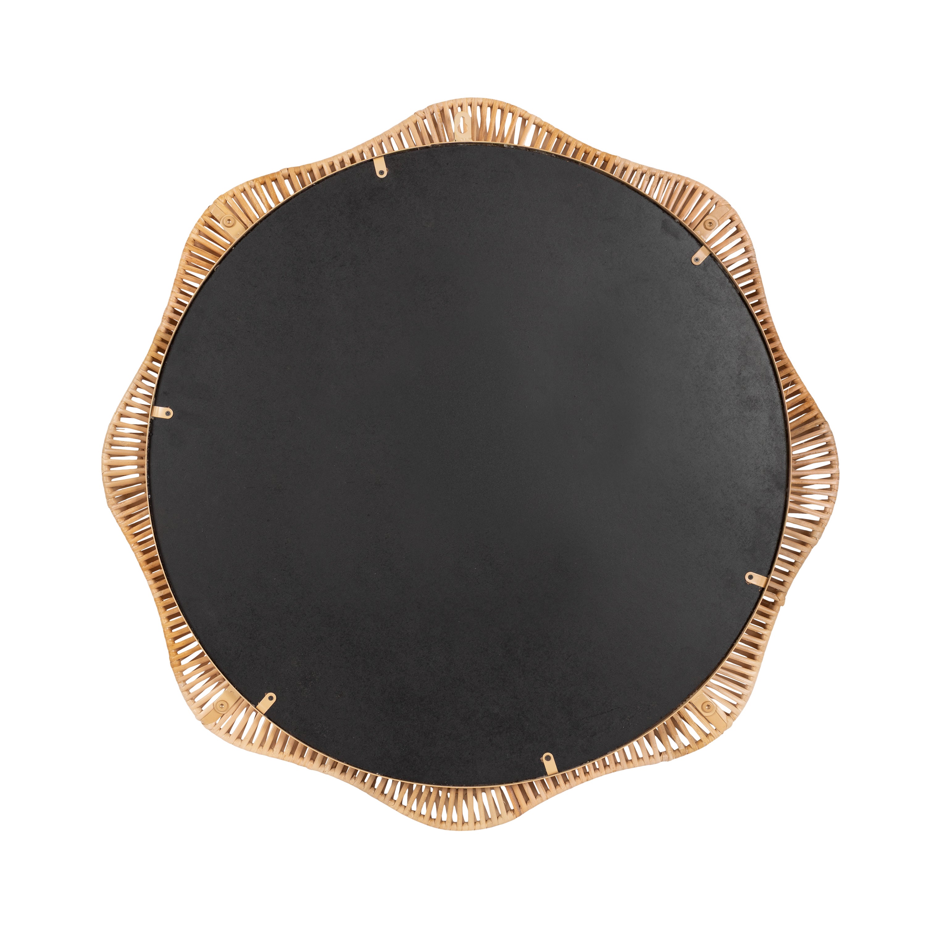 Scallop Mirror 28" dia Natural 4