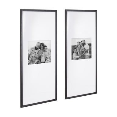 Wall Frame Black 14x30 matted to 8x10 1
