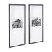 Wall Frame Black 14x30 matted to 8x10 1