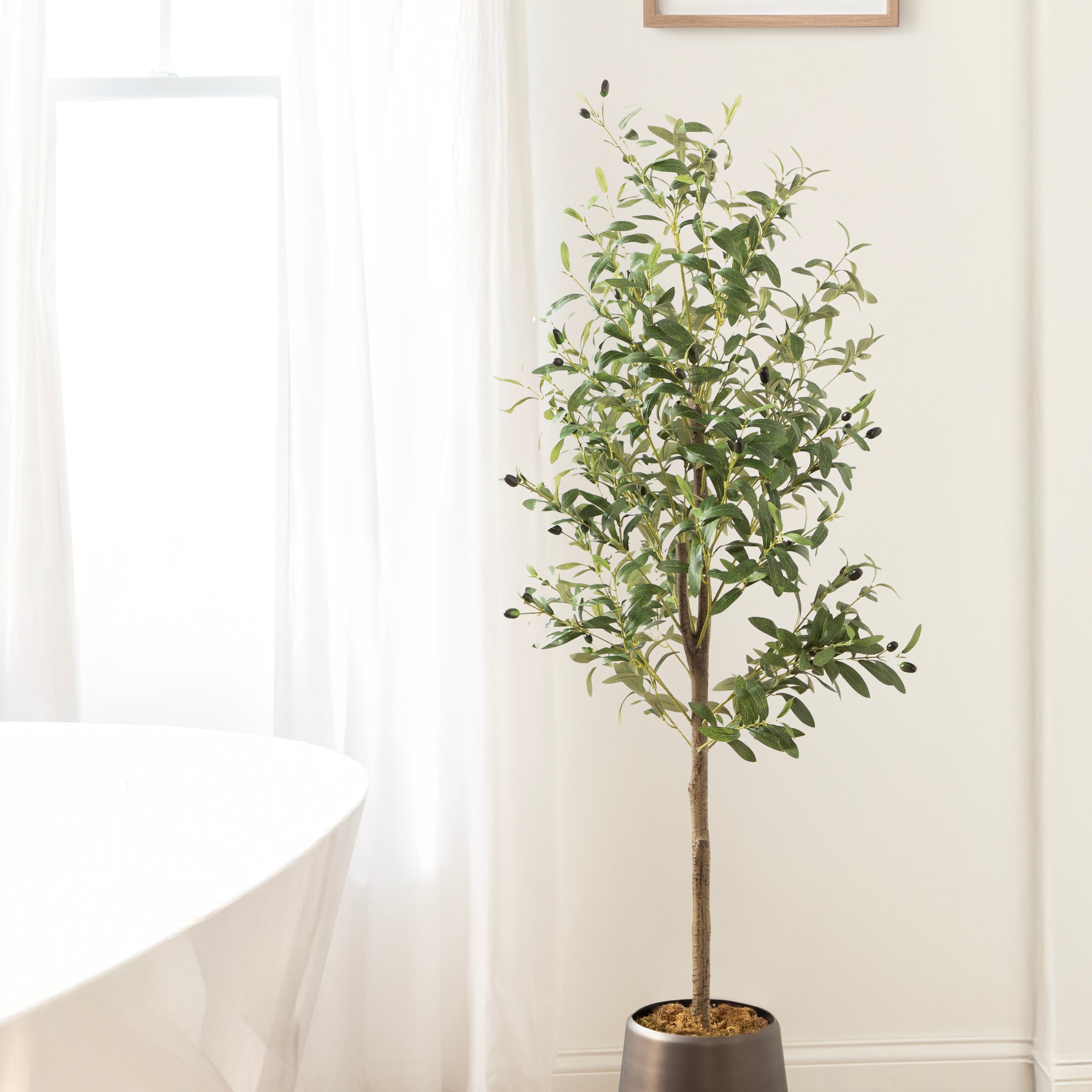 Faux Tree 5' Pewter 7
