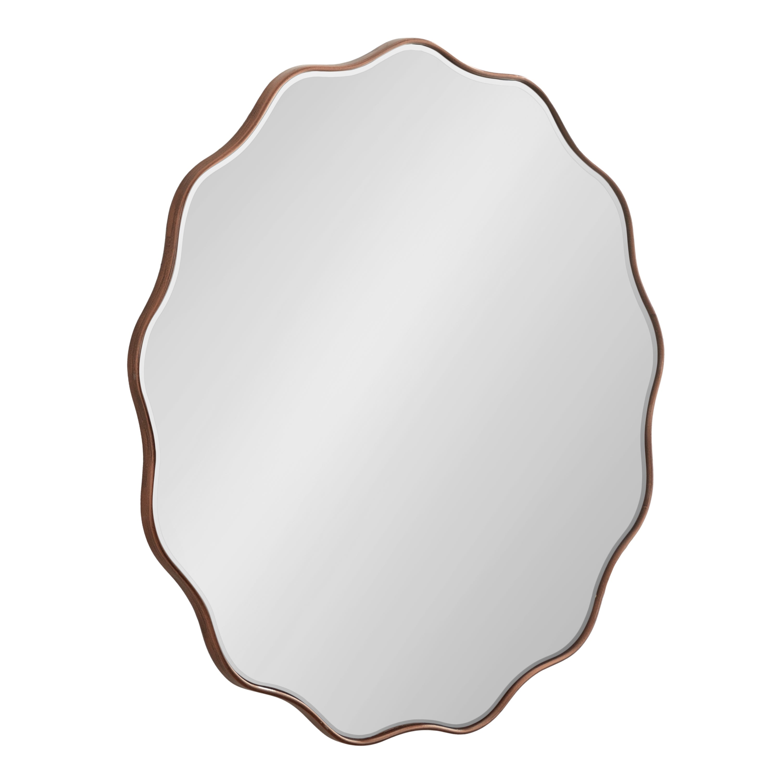 Viona Round Scalloped Mirror