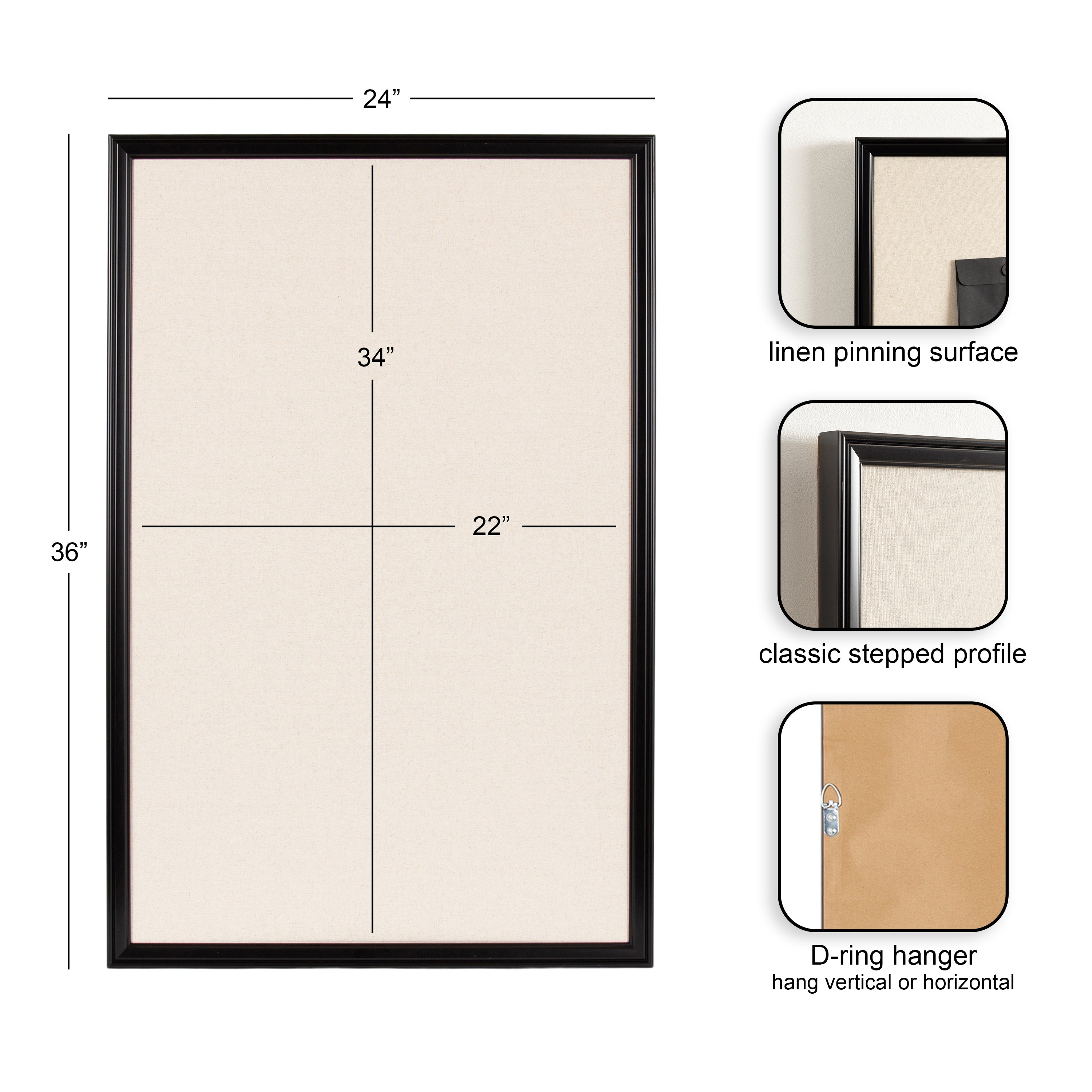 Pinboard 24x36 Black 2