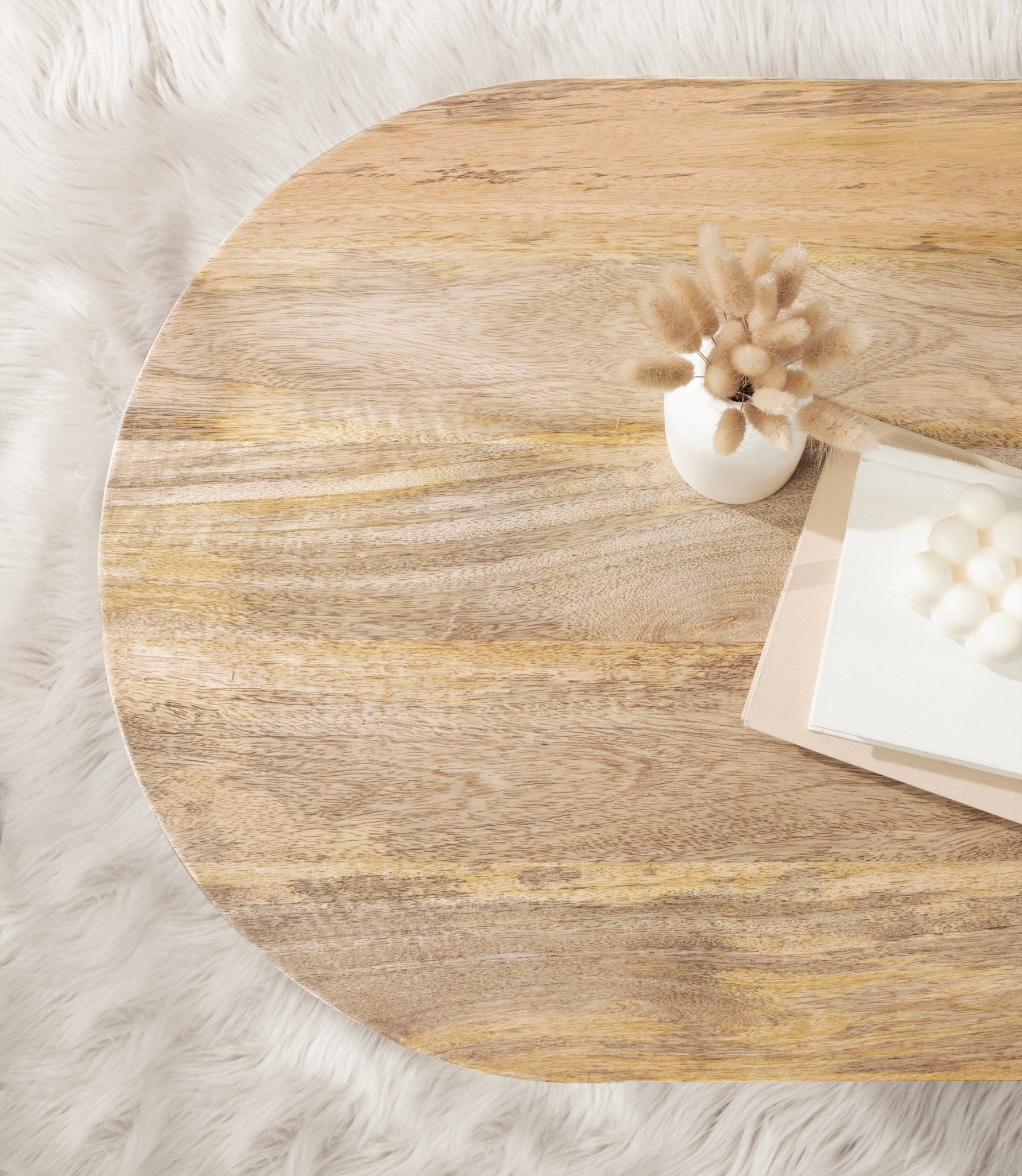 Conan Oval Wood Coffee Table